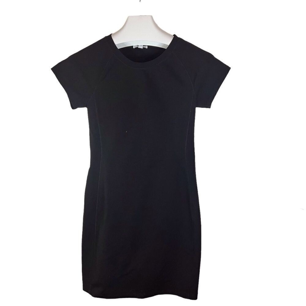 Standard James Perse Women's Black Fitted Dress Size 2 Small Spot See Pics